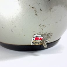 画像4: 1968 ★BELL 500-TX★ Motorcycle Helmet  7-3/8 【SILVER】 (4)