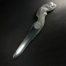 画像1: 1920-40's Art Deco ★Nude Lady★Aluminum Letter Opener (1)