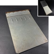 画像1: 1940's "Machine Age" Aluminum BINDER (1)