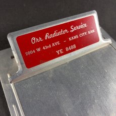 画像1: 1940-50's Aluminum Advertising Clip Board (1)