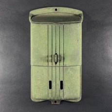 画像2: 1930-40's "Shabby Chic"  Streamlined Wall Mount Mail Box (2)