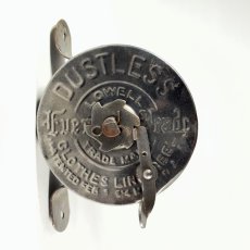 画像2: 1910-20's "DUSTLESS" Wood Handle Clothes-Line Reel (2)