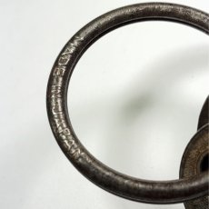 画像5: Early-1920's Brass "BELT CLIP" with Key Ring (5)