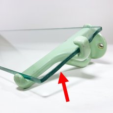 画像6: 1910-20's Bathroom Glass Shelf (6)