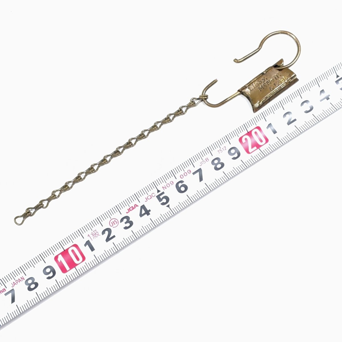 画像6: 1910-20's ★SOLID BRASS★ Advertising Key Ring (6)