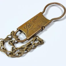 画像3: 1910-20's ★SOLID BRASS★ Advertising Key Ring (3)