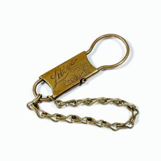 画像2: 1910-20's ★SOLID BRASS★ Advertising Key Ring (2)