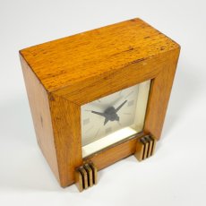画像4: 1930's ★Art-Deco★ Wood Desk Clock (4)