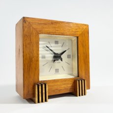 画像3: 1930's ★Art-Deco★ Wood Desk Clock (3)
