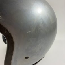 画像9: 1962 ★BELL 500-TX★ Motorcycle Helmet  7-1/4 【Repainted SILVER】 (9)