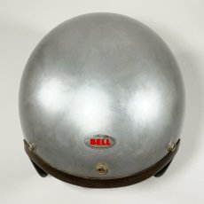 画像10: 1962 ★BELL 500-TX★ Motorcycle Helmet  7-1/4 【Repainted SILVER】 (10)