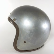 画像8: 1962 ★BELL 500-TX★ Motorcycle Helmet  7-1/4 【Repainted SILVER】 (8)