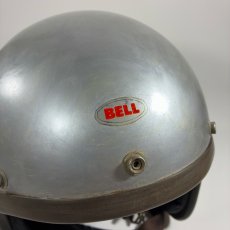 画像3: 1962 ★BELL 500-TX★ Motorcycle Helmet  7-1/4 【Repainted SILVER】 (3)