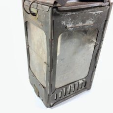 画像6: 1910-20's "Galvanized Steel" Folding Candle Lantern (6)
