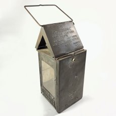 画像7: 1910-20's "Galvanized Steel" Folding Candle Lantern (7)