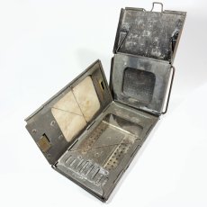 画像10: 1910-20's "Galvanized Steel" Folding Candle Lantern (10)