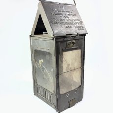 画像3: 1910-20's "Galvanized Steel" Folding Candle Lantern (3)