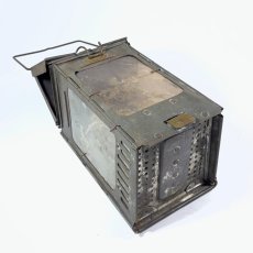 画像8: 1910-20's "Galvanized Steel" Folding Candle Lantern (8)