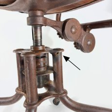 画像11: Early-1930's   ★Sturgis Posture Chair Co.★    “Machine age” Swivel Desk Chair (11)