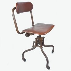 画像2: Early-1930's   ★Sturgis Posture Chair Co.★    “Machine age” Swivel Desk Chair (2)