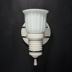 画像2: 1930-40's "2-way" Porcelain Bathroom Lamp (2)