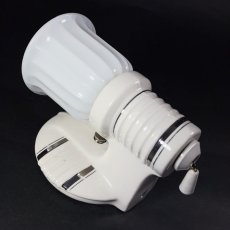 画像4: 1930-40's "2-way" Porcelain Bathroom Lamp (4)