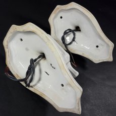 画像11: ★PAIR★   1920's Art Deco Porcelain Candle Lamp (11)