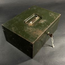 画像2: 1930-40's ★ASCO NEW YORK★Steel Cash Box with Key (2)