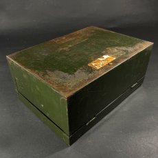 画像10: 1930-40's ★ASCO NEW YORK★Steel Cash Box with Key (10)