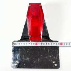 画像8: ⚡️D.S.C.⚡️  1970's “Coffin” Tail Light  w/ Original Backing Plate (8)