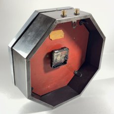 画像14:  =BRILLIE=  ★BLACK & SILVER★  1930's French Octagon Wall Clock -＊超・Mint Condition＊- (14)