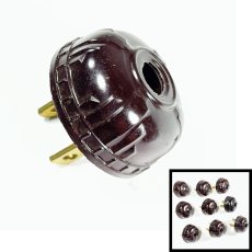 画像1: -＊Dead Stock＊-  1930's Electric Plug 【Dark Brown】 (1)