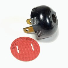 画像2: -＊Dead Stock＊-  1930's Electric Plug 【BLACK】 (2)