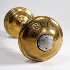 画像1: -＊Dead-Stock＊-　 ★BELL★PUSH★ 1900's "COMBINATION" Door Knob ＆ BELL (1)
