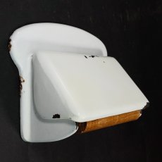 画像3: 1920-30's German-Deco "Cast-Iron" Toilet Paper Holder (3)