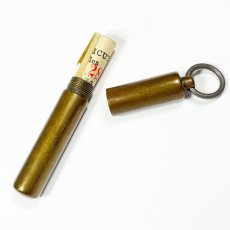 画像2: 1920-30's ★SOLID BRASS★ Mini Case  w/ Old “Motor Vehicle Operator's License” (2)