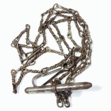 画像1: Early 1900's Old Steel Chain (1)