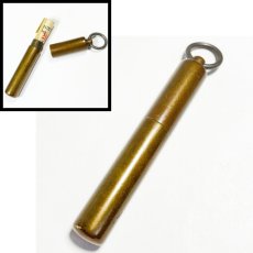 画像1: 1920-30's ★SOLID BRASS★ Mini Case  w/ Old “Motor Vehicle Operator's License” (1)