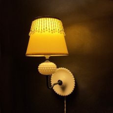 画像8: 1950-60's "Hobnail Glass"  Wall Lamp/Sconce (8)