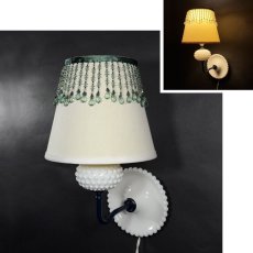 画像1: 1950-60's "Hobnail Glass"  Wall Lamp/Sconce (1)