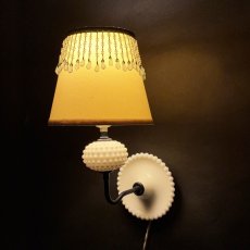 画像8: 1950-60's "Hobnail Glass"  Wall Lamp/Sconce (8)