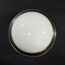 画像2: 1940-50's “Art Deco” Aluminum & Glass Light  ★Made in ITALY★ (2)