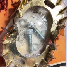 画像5: ⚡️N.O.S.⚡️ Vintage Harley Davidson Shovelhead Finned Exhaust Pipe Clamps (5)