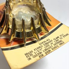 画像6: ⚡️N.O.S.⚡️ Vintage Harley Davidson Shovelhead Finned Exhaust Pipe Clamps (6)