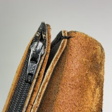 画像6: 1980-1990's  ⚡️Harley Davidson⚡️  Black Leather Long Wallet /w Steel Chain (6)