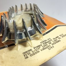 画像6: ⚡️N.O.S.⚡️ Vintage Harley Davidson Shovelhead Finned Exhaust Pipe Clamps (6)