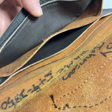 画像5: 1980-1990's  ⚡️Harley Davidson⚡️  Black Leather Long Wallet /w Steel Chain (5)