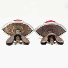 画像5: 1960’s ⚡️Cat Eye⚡️ Motorcycle License Plate Reflectors (5)