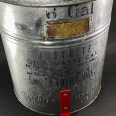 画像2: 1930-40's ★JUSTRITE★ Oily Waste Can (2)