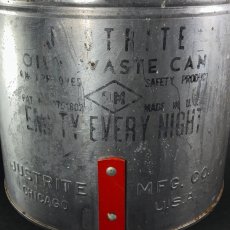 画像4: 1930-40's ★JUSTRITE★ Oily Waste Can (4)